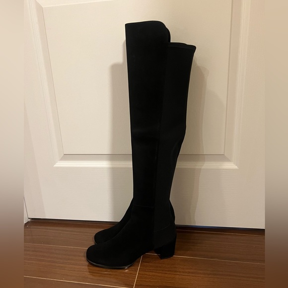 Brand New 5050 Block Suede Stuart Weitzman Boots - Picture 8 of 8
